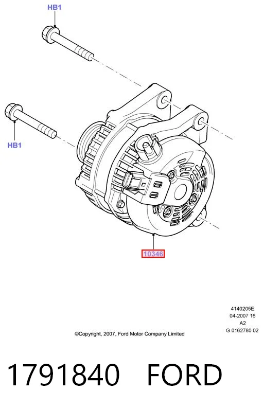Генератор Ford 1791840 ціна, від 117.44 USD