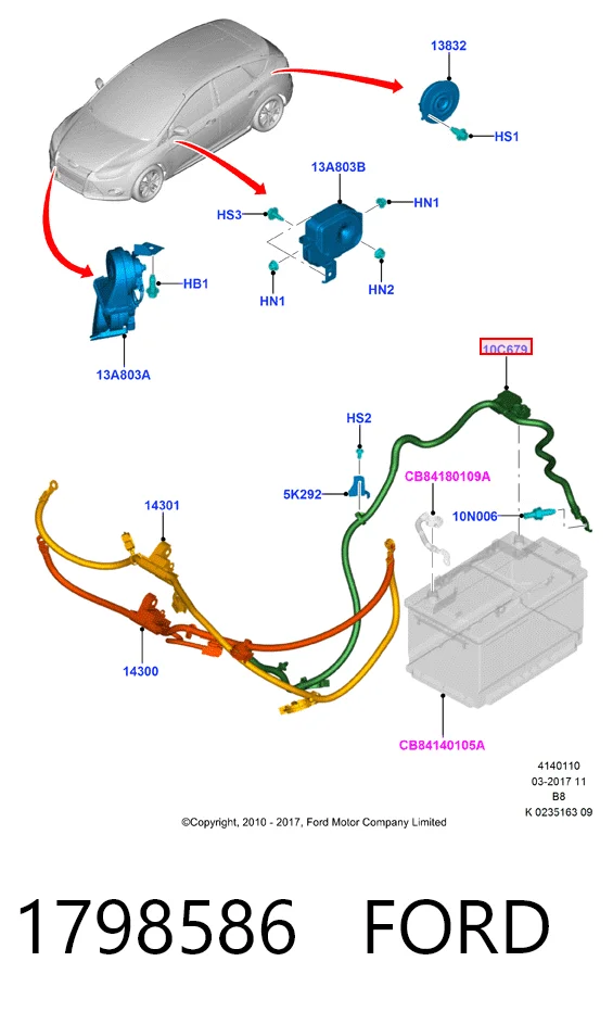 AV6N10C679FD Ford 