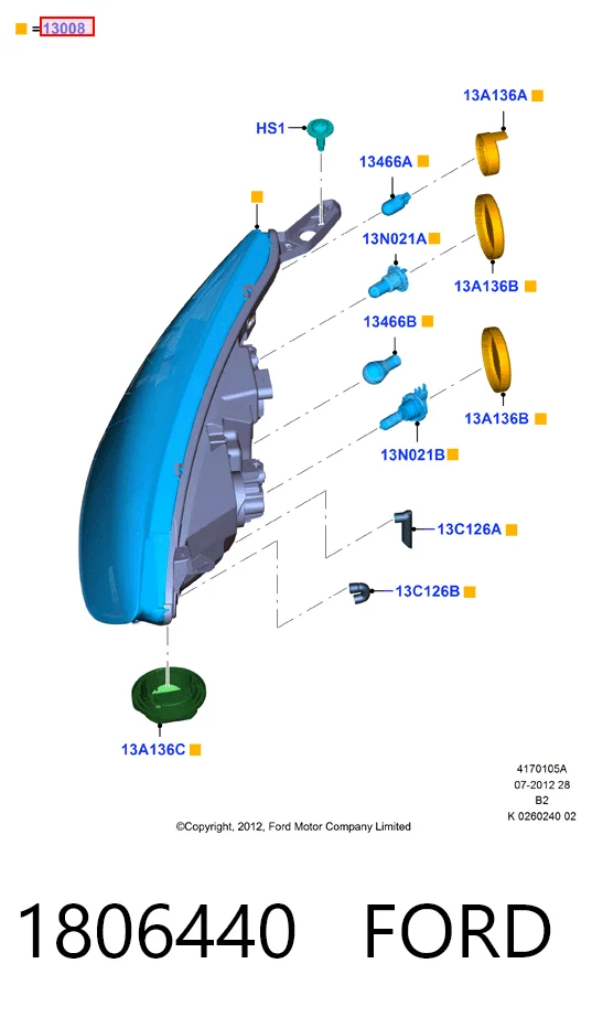 Фара ліва 32L109E Polcar
