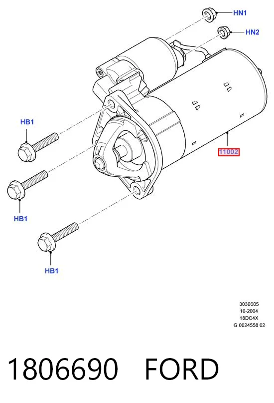 1806690 Ford Стартер двигуна