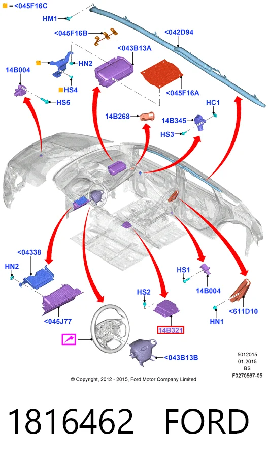 DV4T14B321EF Ford 