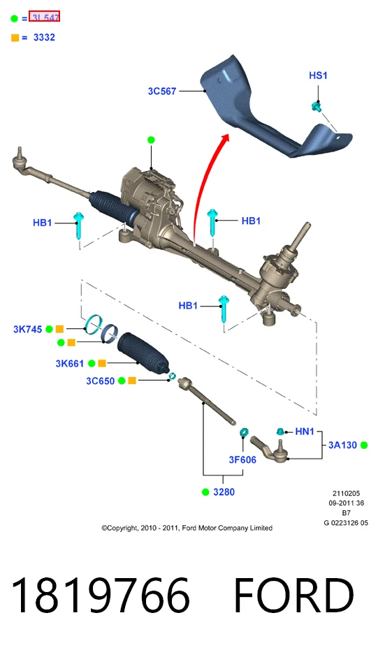 Купити Рульова рейка Ford Escape II DM2