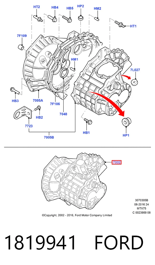 3M5R7002YE Mazda МКПП