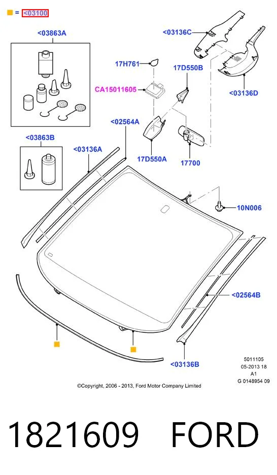 AB66580A Pilkington Автомобільне скло