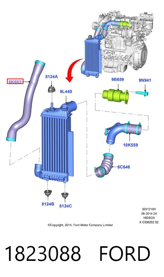 Купити FS44864 DP Group Шланг/патрубок интеркуллера