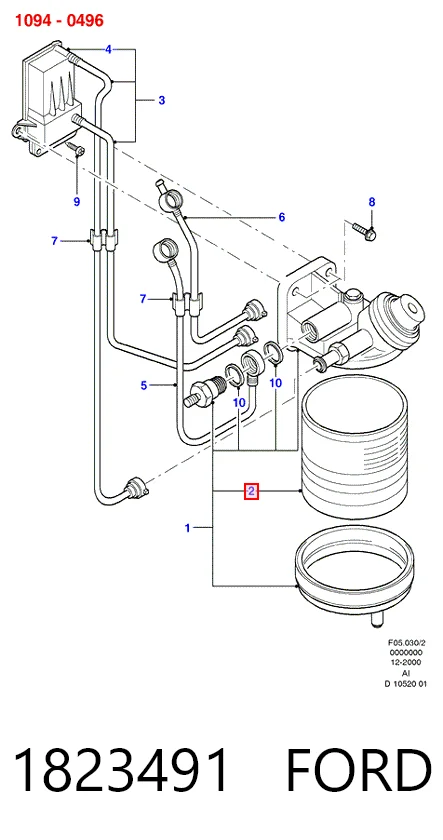 1823491 Ford Фільтр палива