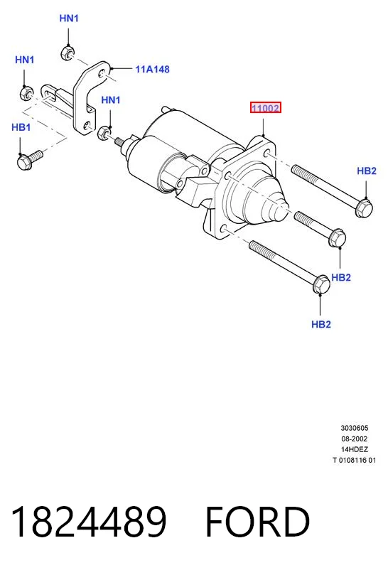 1824489 Ford Стартер двигуна