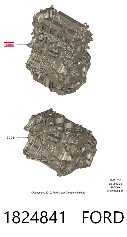 ДВЗ Ford Kuga II позашляховик (CBS) (2012 - 2019) ціна, від 2.53 USD