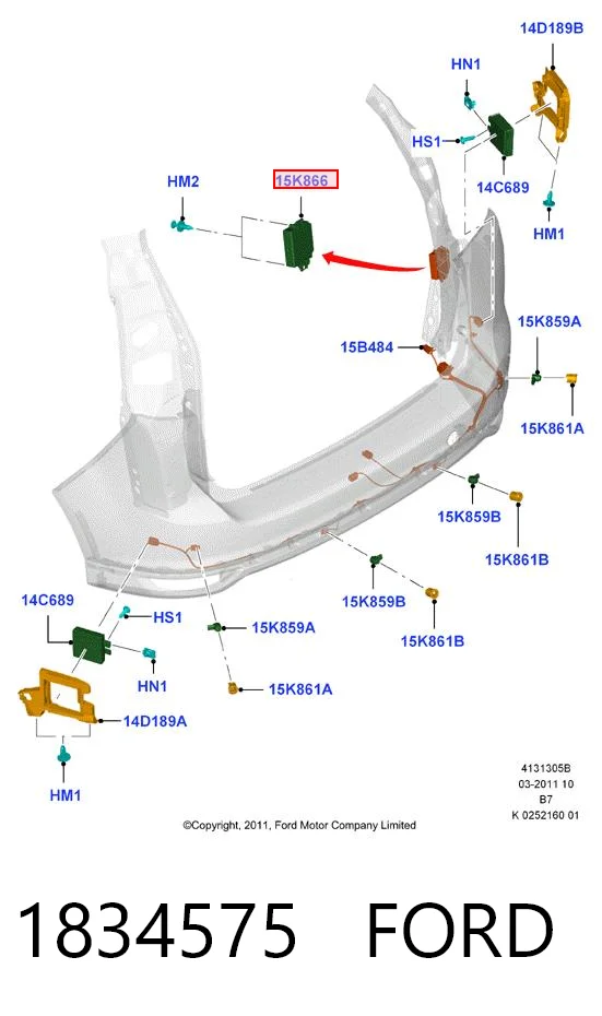 Гальмівні диски передні DV4T15K866AK Ford
