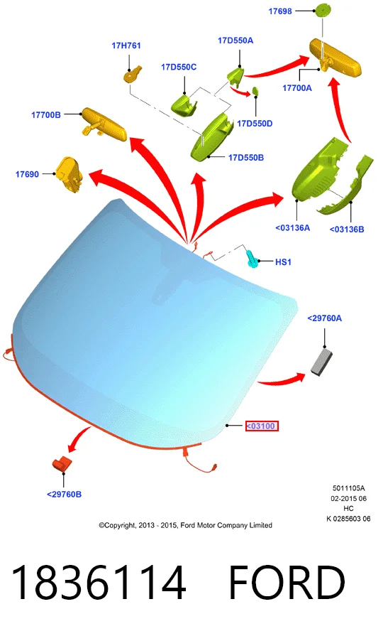 AB77729A Pilkington Автомобільне скло