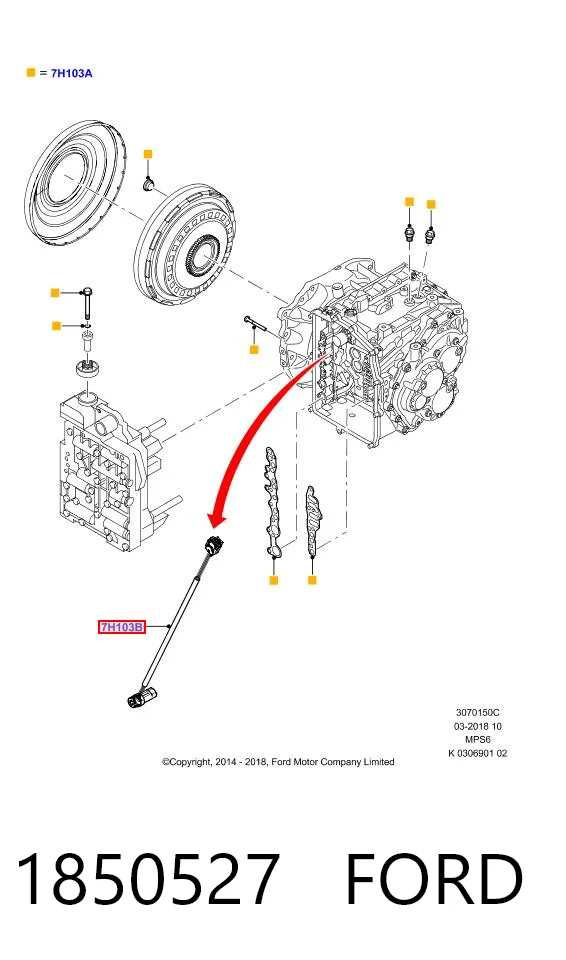 1850527 Ford Датчик швидкості спідометра