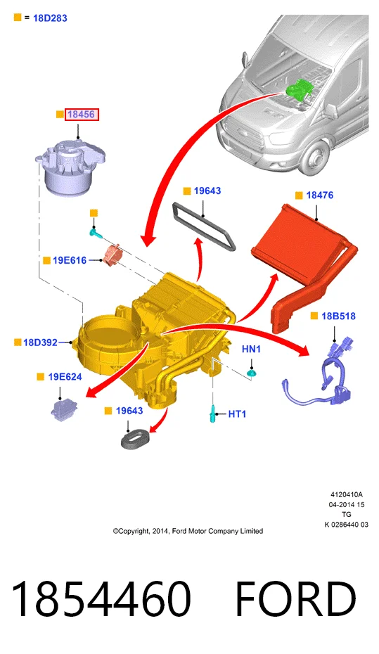 Вентилятора пічки 32D2J84 Polcar