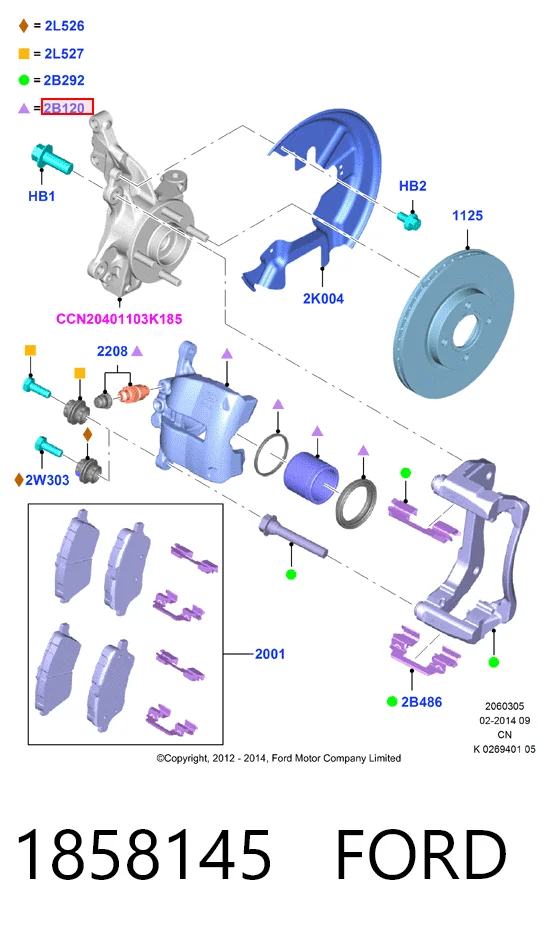 Купити MR955331 Mitsubishi Супорт гальмівний передній правий