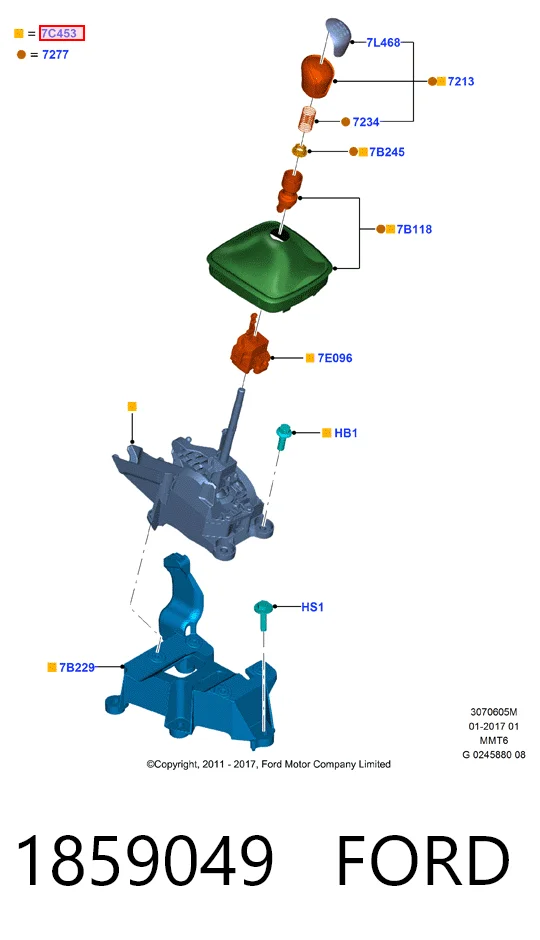 Купити Куліса перемикання передач Ford Focus III CB8