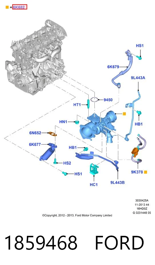 1859468 Ford Турбонаддув