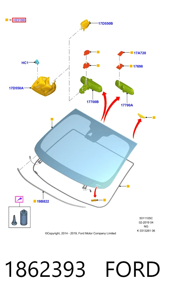 Автомобільне скло на Ford Fusion  CD