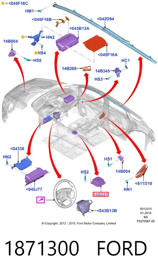 Купити DV4T14B321EF Ford 