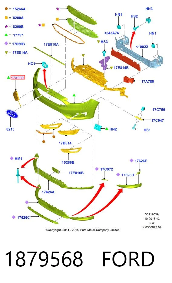 Купити 30807391 AND Заглушки буксирувального гака