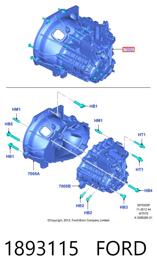 1893115 Ford МКПП