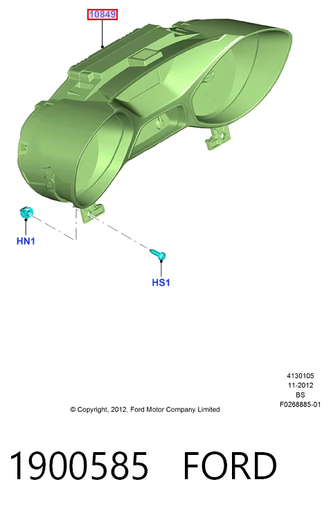 FV4T10849LG Ford Щиток приладів додатковий