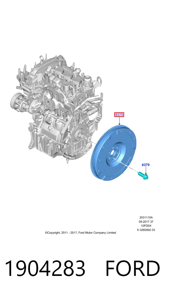 CM5G6375RB Ford Демпферний маховик