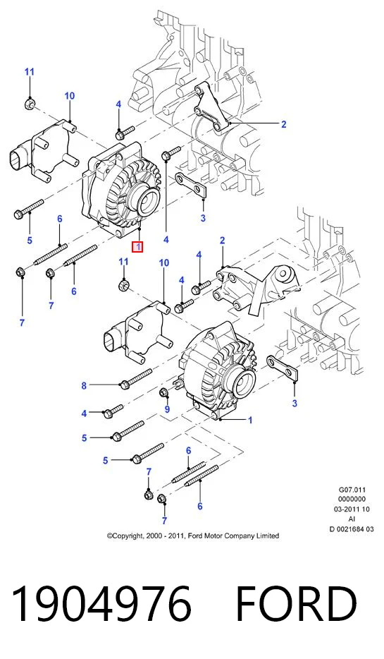1904976 Ford Авто генератор