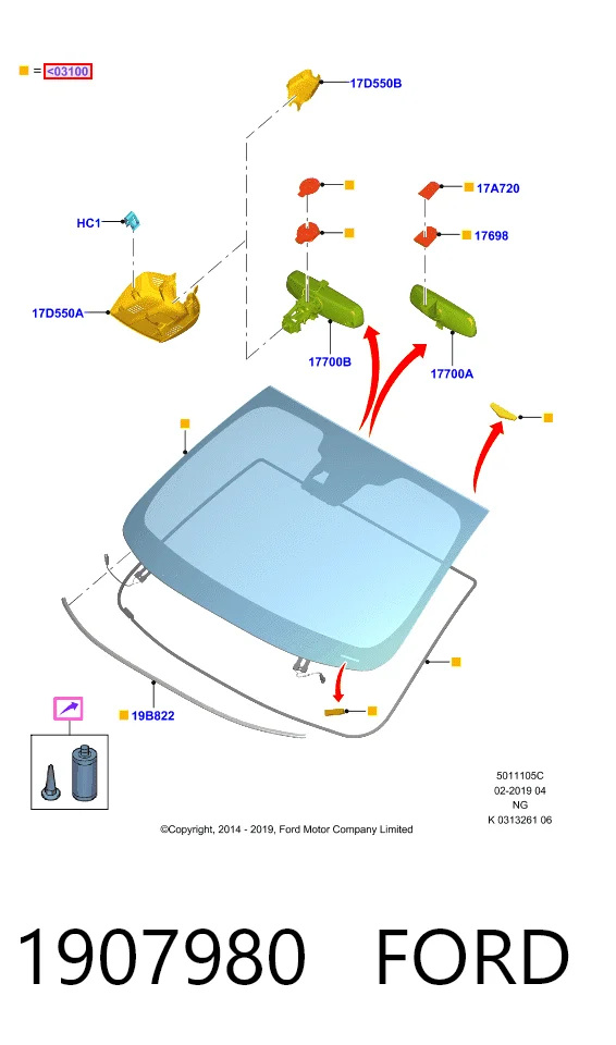 Автоскло Ford Fusion седан (CD) (2012 - 2022) ціна, від 261.44 USD