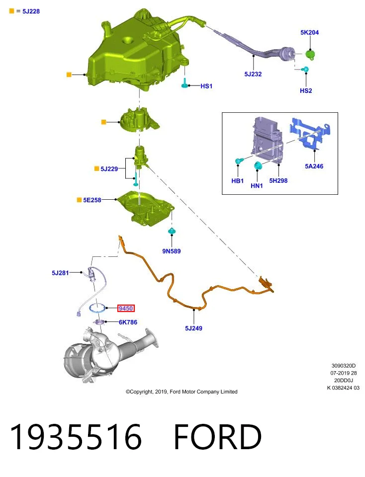 6000628247 Fiat/Alfa/Lancia Кільце ущільнювача форсунки Ad Blue