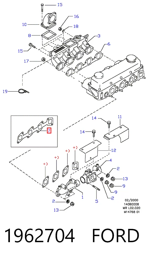 Прокладка випускного колектора Nissan Terrano I позашляховик (WD21) (1986 - 1995) ціна, від 1.67 USD