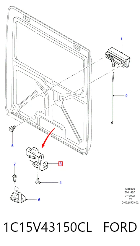1C15V43150CL Ford Радіатор охолодження двигуна