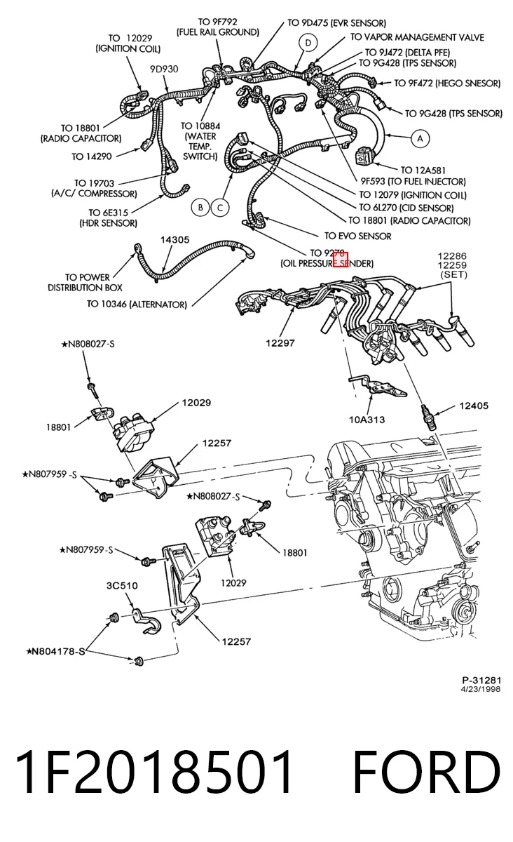  Датчик тиску масла Ford Escape 