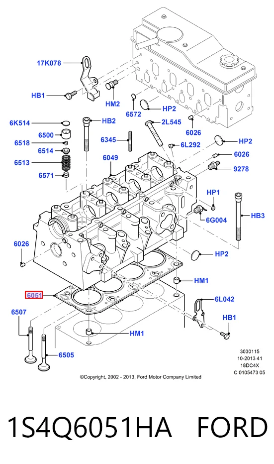 1477467 Hyundai/Kia Прокладка під головку