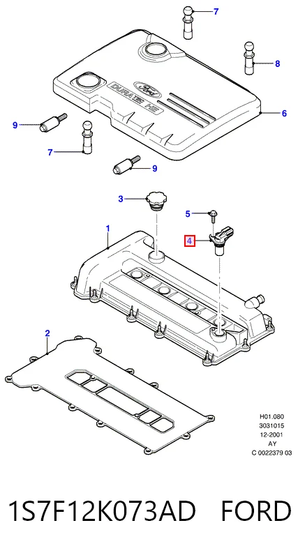 1S7F12K073AD Ford Датчик розподільного вала
