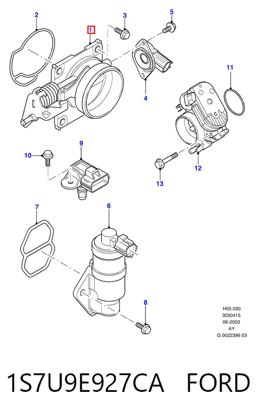 Купити Дросільна заслінка Ford Mondeo III B4Y