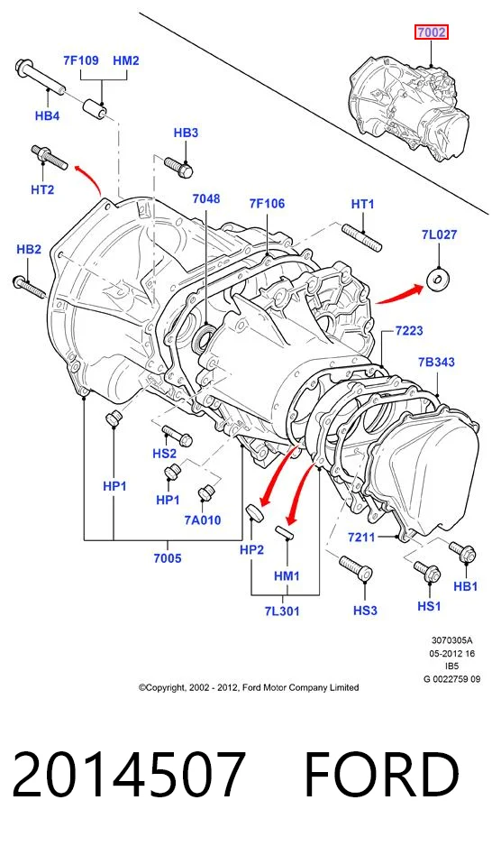 2014507 Ford МКПП