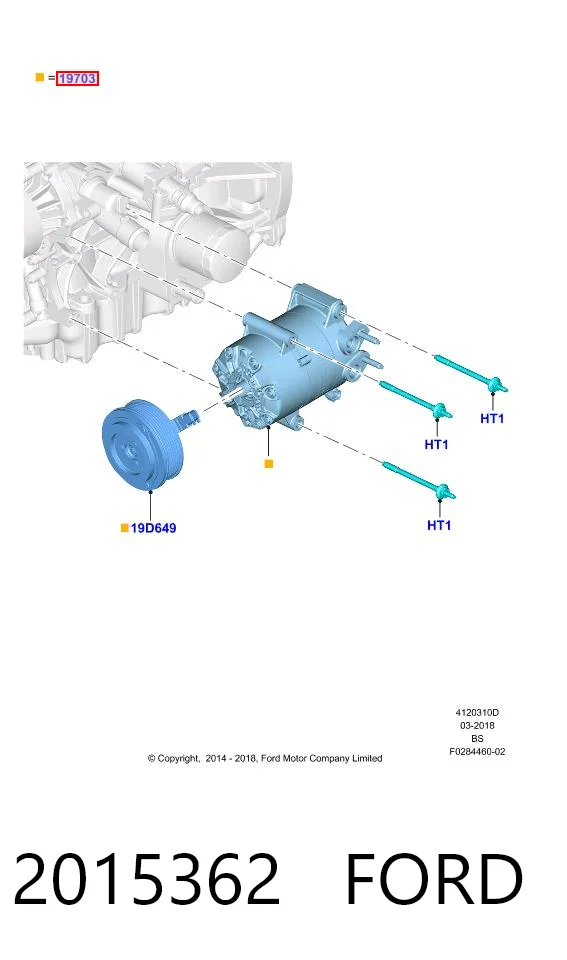 2015362 Ford Компресор холодоагенту