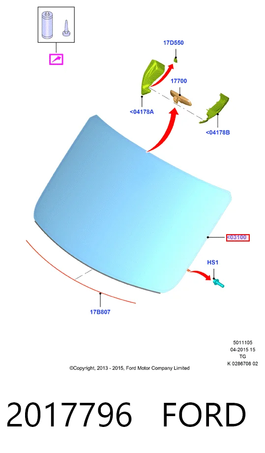 Скло лобове Pilkington AB77770A