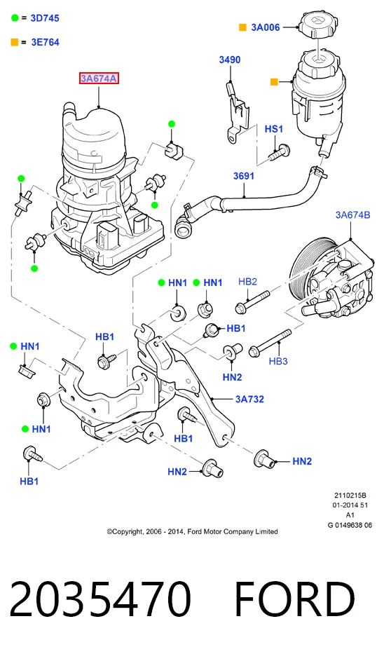 Купити Насос ГУР Ford Galaxy II CA1 WA6