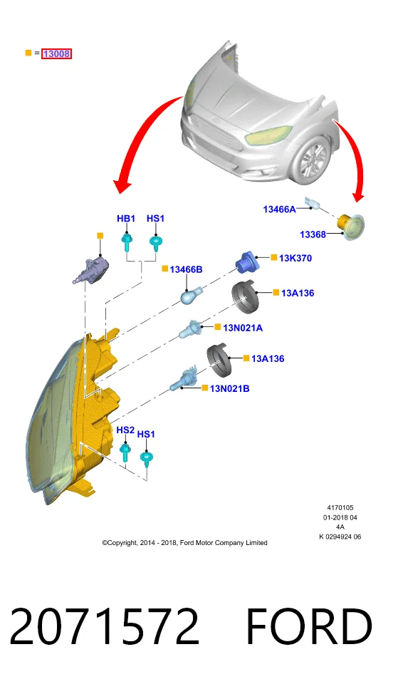Фара права 505920 Ayfar