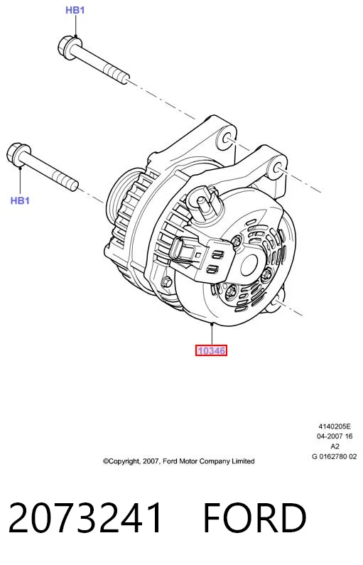 2073241 Ford Авто генератор