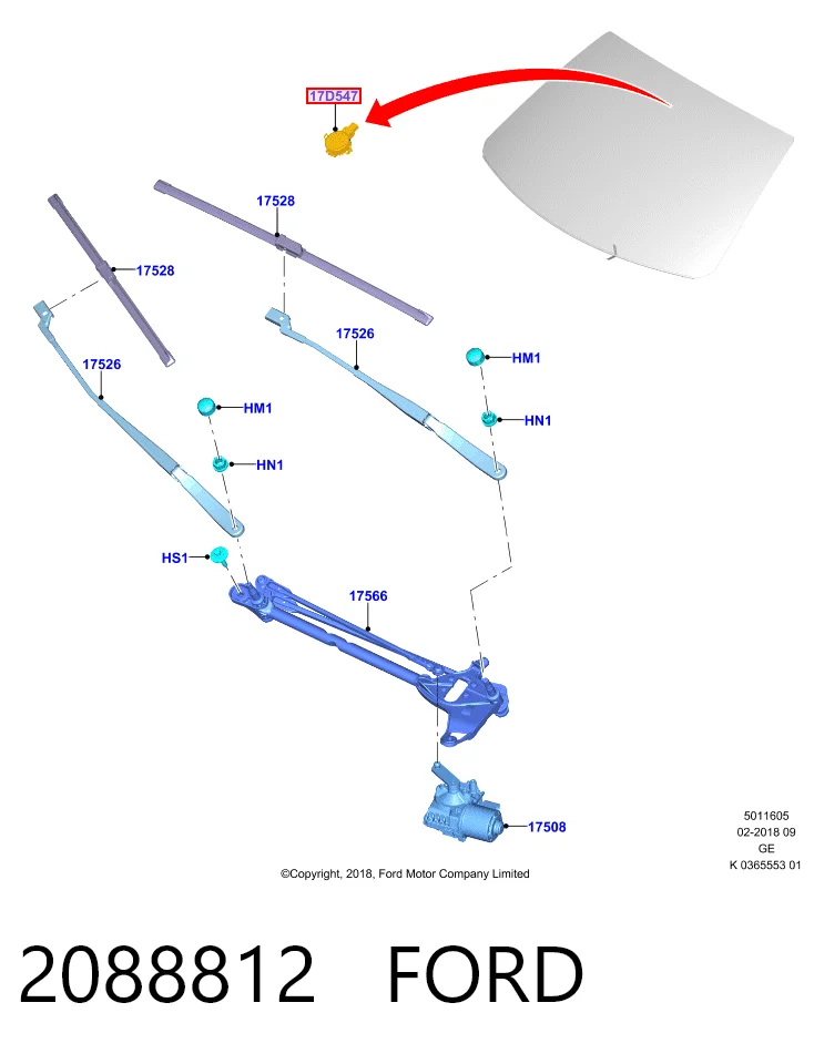 Датчик дощу на Ford Focus IV HP