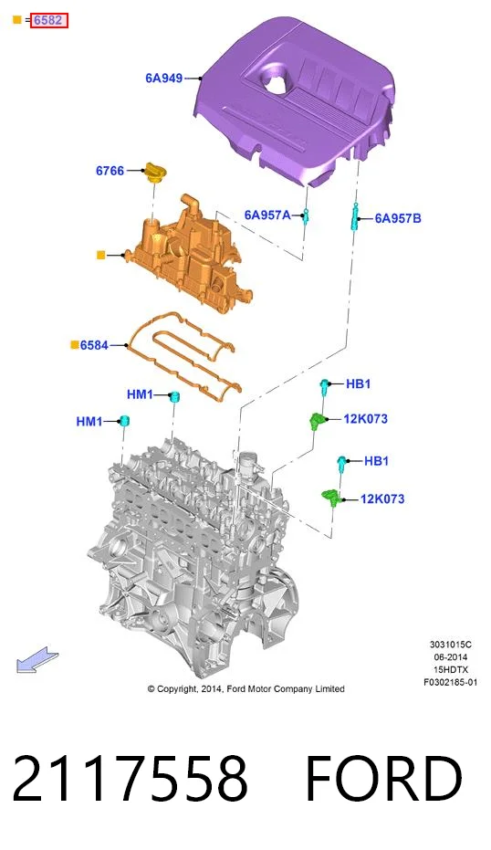 Кришка клапанна IJS Group 701131 ціна, від 76.01 USD