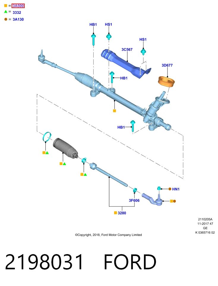 Купити Рульова рейка Ford Focus IV HP