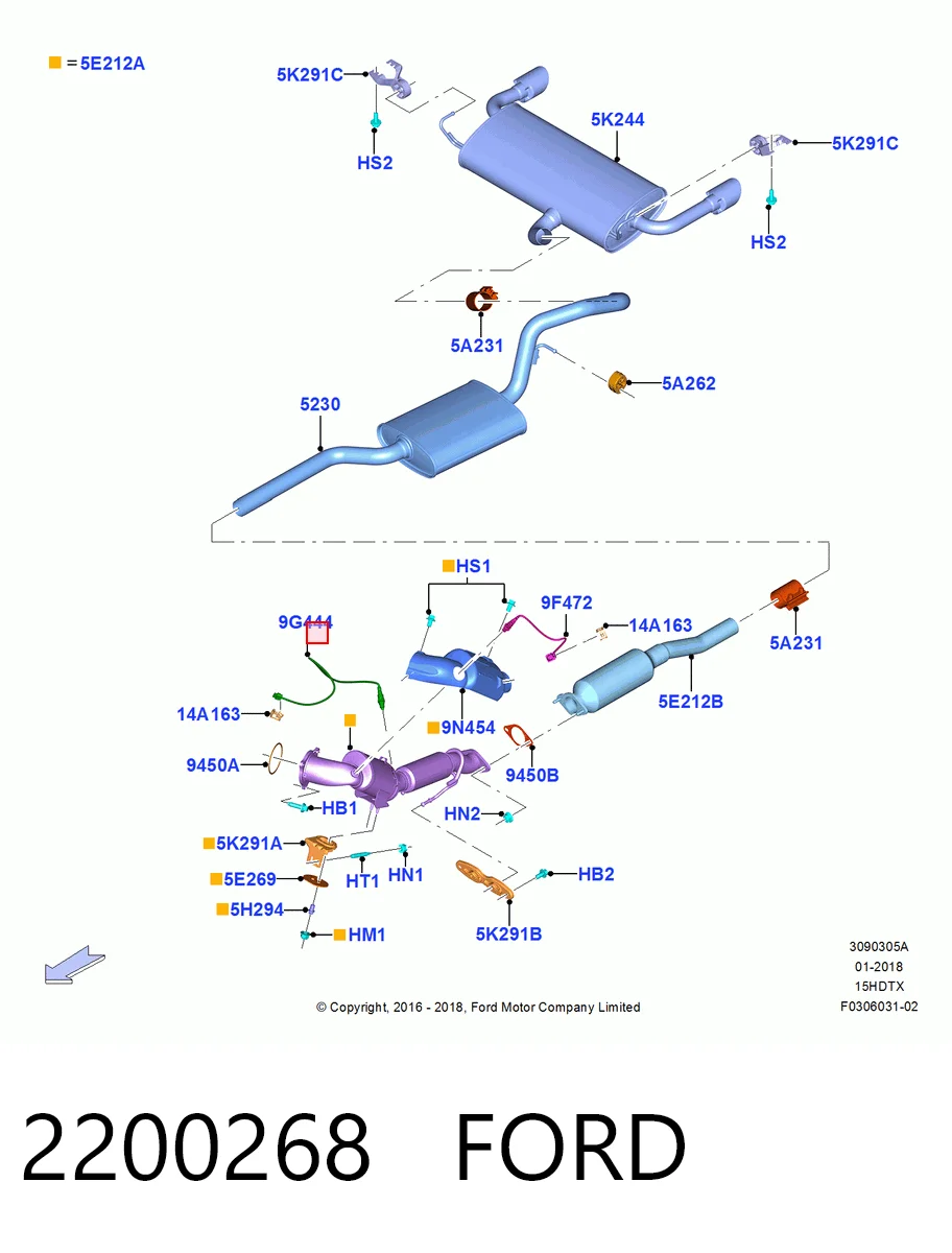 Датчик кисню на Ford Kuga II CBS