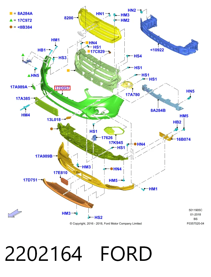Купити RDE558965 Rhino Буфер (бампер) передній