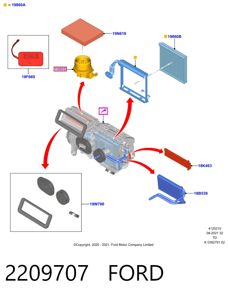  Вентилятора пічки Ford Focus 4