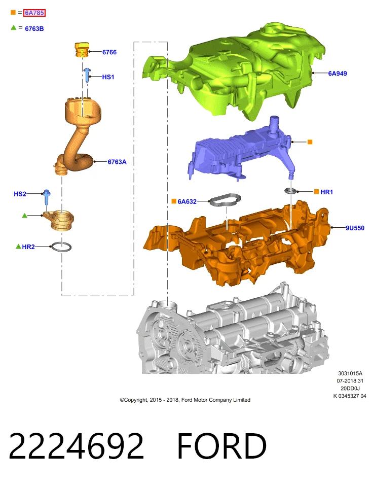 2224692 Ford Масловіддільник