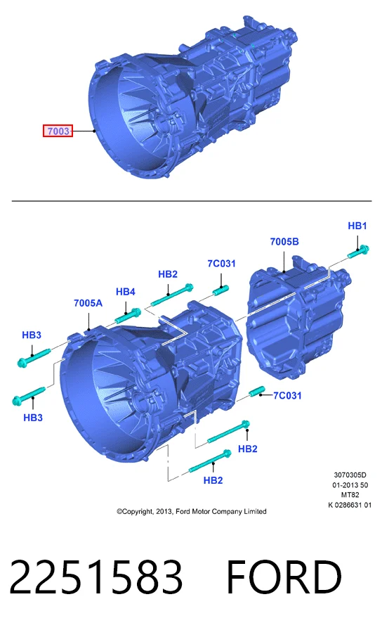 Коробка передач Ford Transit 7