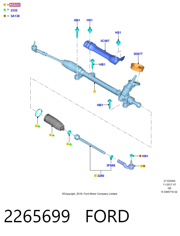 Купити Рульова рейка Ford Focus IV HP