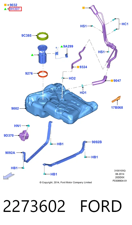 2273602 Ford Електробензонасос
